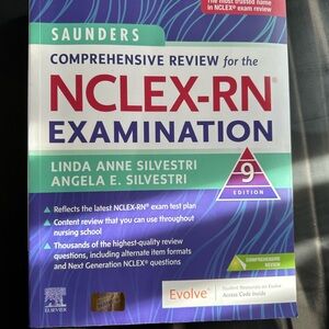 Saunders NCLEX-RN EXAM REVIEW BOOK 9TH EDITION NEW